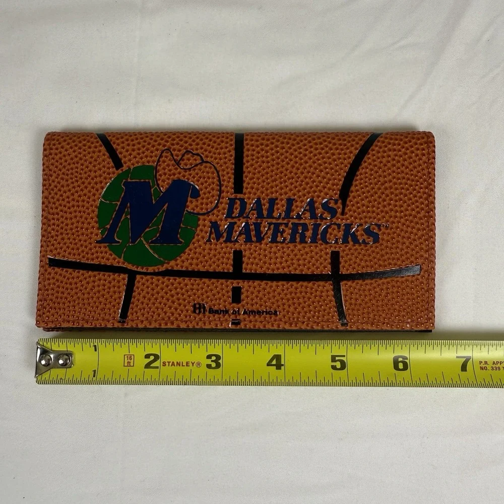 Vintage Dallas Mavericks Basketball Checkbook Cover Spalding Merch‎